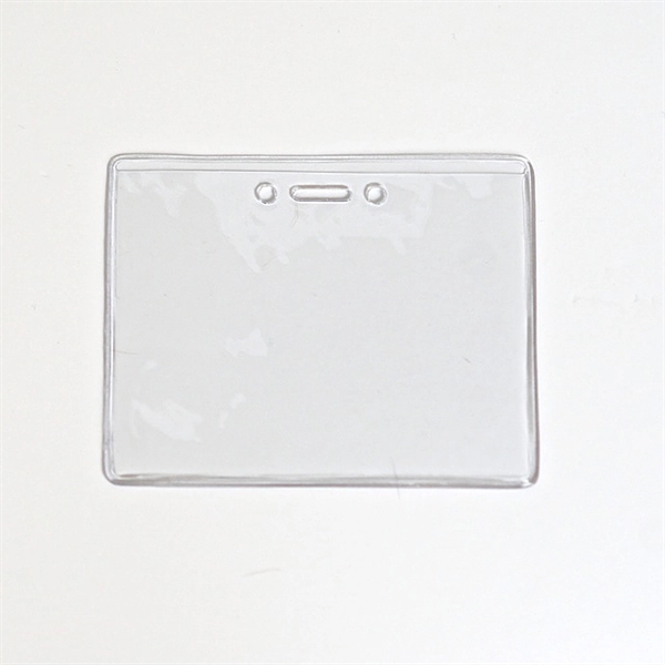 Heavy Duty clear vinyl prox card holder horizontal top load with... from ASI 47204 CredentialExpress / CredentialExpress