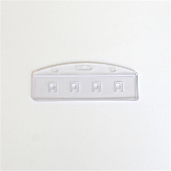 Hard plastic half card holder holds one credit card size card.... from ASI 47204 CredentialExpress / CredentialExpress