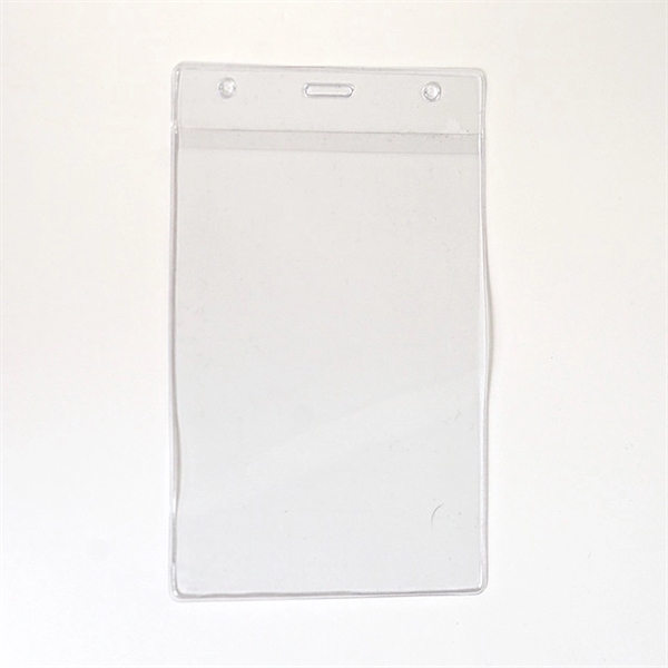 Clear vinyl credential holder, vertical top load... from ASI 47204 CredentialExpress / CredentialExpress
