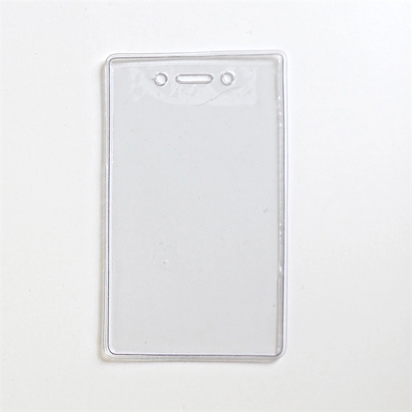 Heavy Duty clear vinyl prox holder vertical top load with slot... from ASI 47204 CredentialExpress / CredentialExpress
