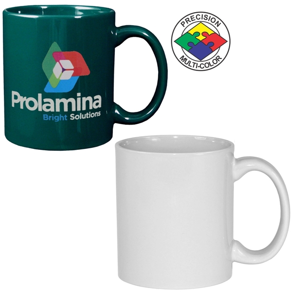 Stoneware mug with c-shaped handle. Spot color. A huge variety of... from ASI 80093 Pyrographics / Pyrographics Line