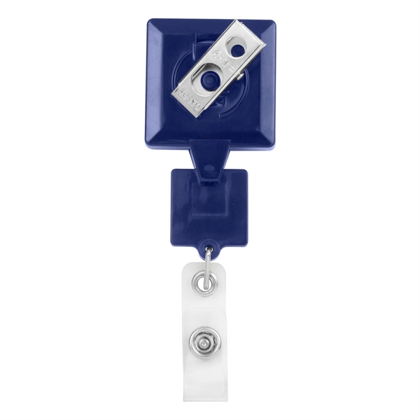 DOUBLE UP SQUARE BADGE REEL 2 decorating areas and bull dog... from ASI 49470 DEVARA