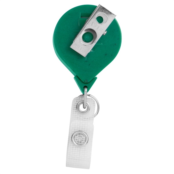 Hemp JUMBO round shape badge reel with bull dog clip.... from ASI 49470 DEVARA