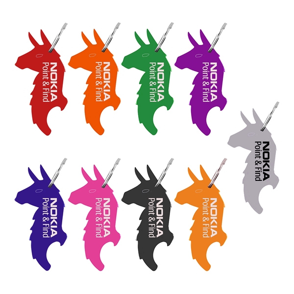 Llama shape bottle opener with key chain.... from ASI 74585 Nu Promo International / Nu Promo Line