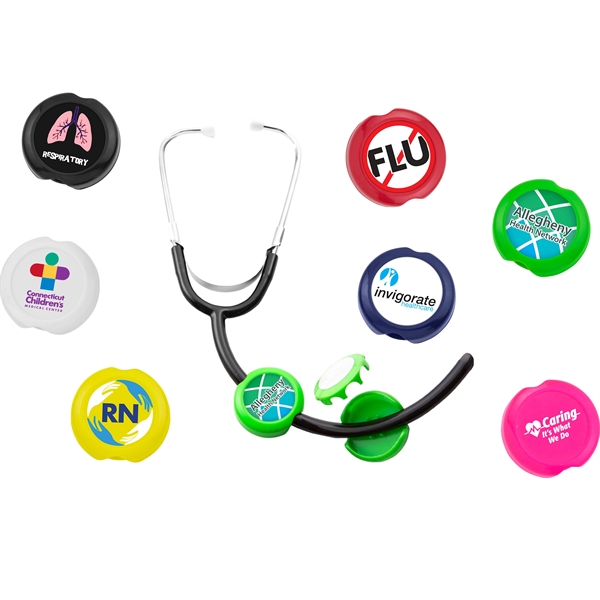 Anti-Microbial Saucer Stethoscope ID Tag... from ASI 49470 DEVARA
