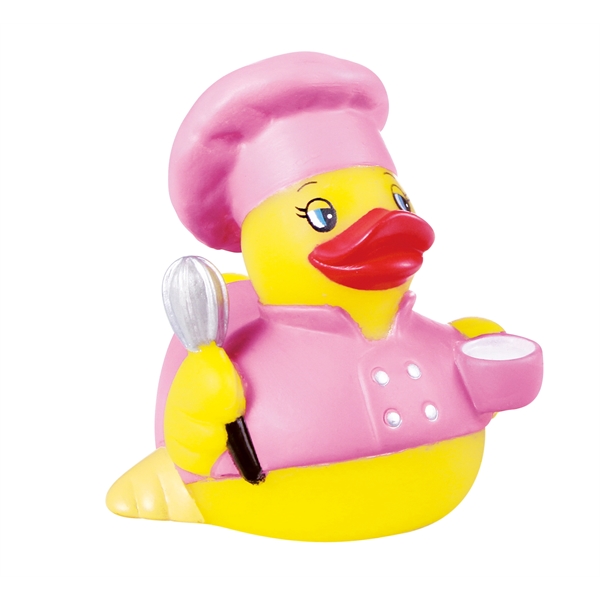 Rubber Ms. Chef Duck, balanced and weighted for floating.... from ASI 31977 Adline Industries Inc