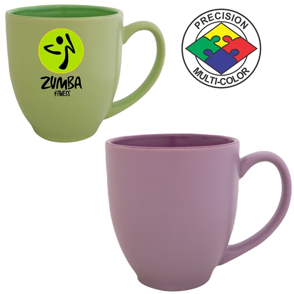 16oz Pastel Two-Tone Satin Bistro Mug... from ASI 80093 Pyrographics / Pyrographics Line