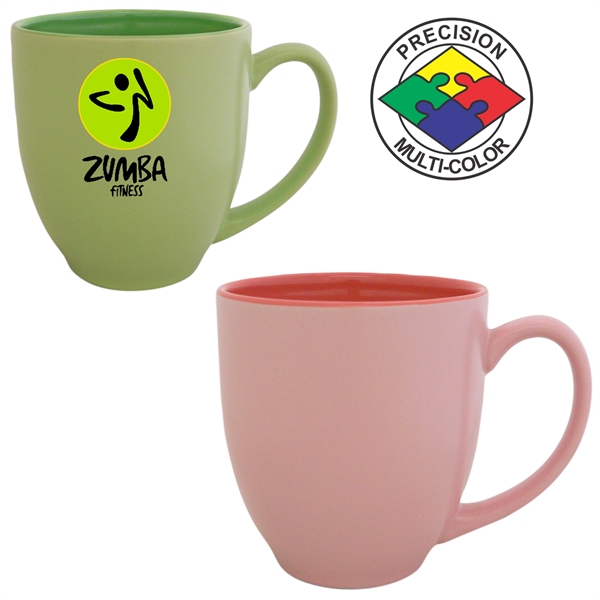 16oz Pastel Two-Tone Satin Bistro Mug... from ASI 80093 Pyrographics / Pyrographics Line