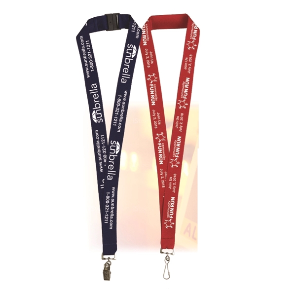 18" x 1" polyester imported air shipped lanyard with silkscreen imprint.... from ASI 62660 Innovation Line