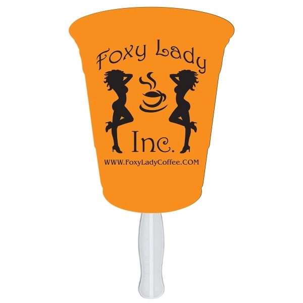 Cup shaped fan made with heavy 22 pt. high density white... from ASI 67620 Lion Circle Corp / Lion/Circle