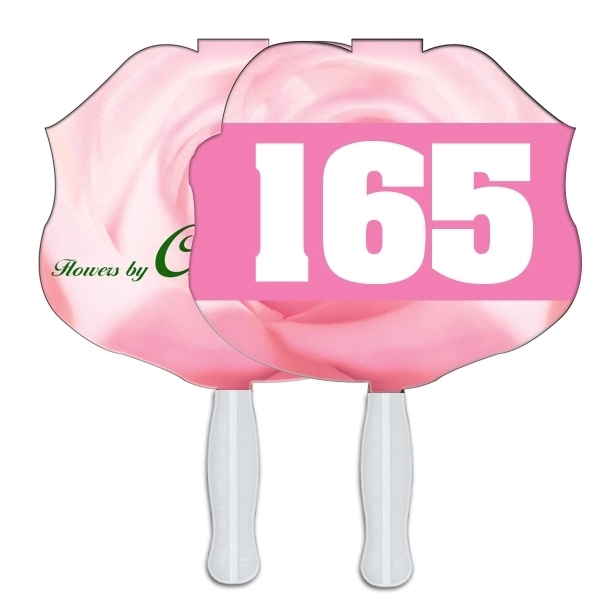 Rose shape auction fan with hidden wooden stick.... from ASI 67620 Lion Circle Corp / Lion/Circle