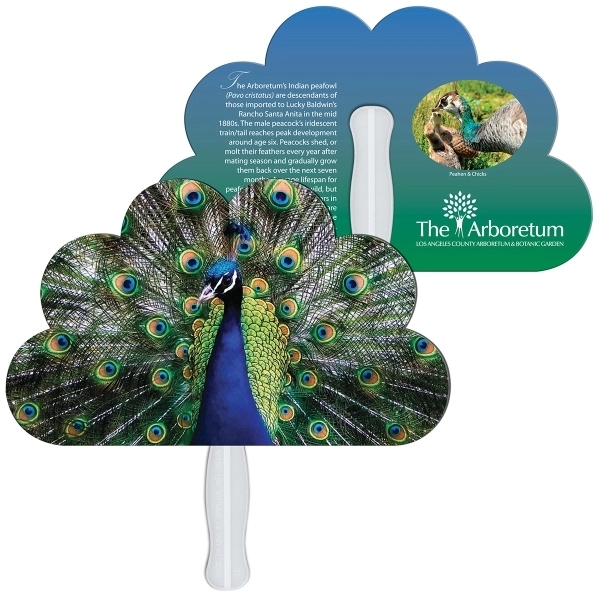 Cloud shaped digital economy fans with double sided film lamination.... from ASI 67620 Lion Circle Corp / Lion/Circle