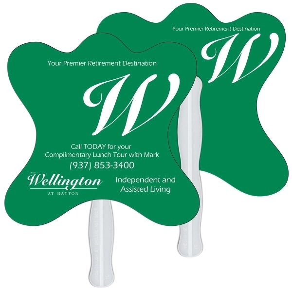 Jack shaped digital economy fans with double sided film lamination.... from ASI 67620 Lion Circle Corp / Lion/Circle