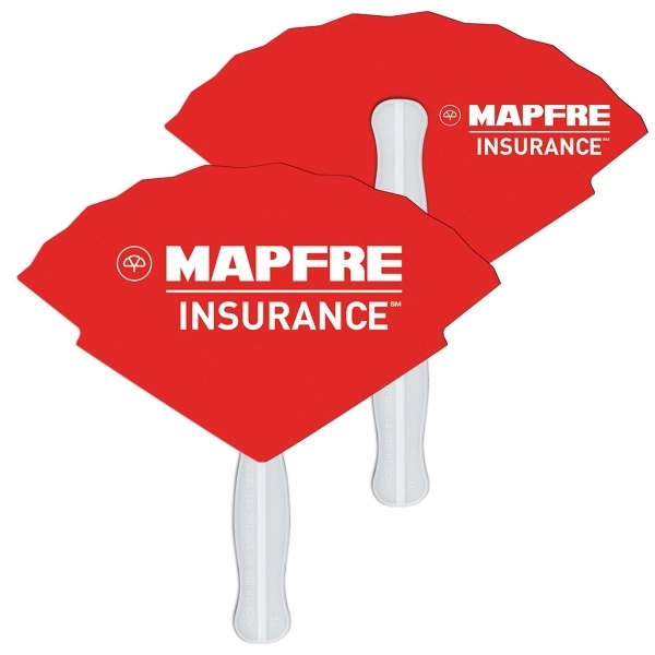 Oriental shaped digital economy fans with double sided film lamination.... from ASI 67620 Lion Circle Corp / Lion/Circle