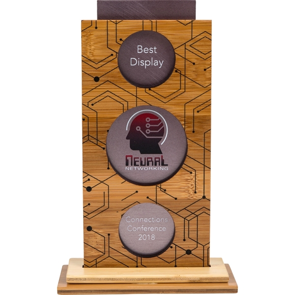 4 " x 8 " Bamboo award on a bamboo stand... from ASI 54100 Fields Manufacturing Inc / Professional Gallery