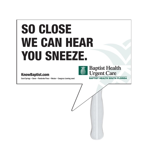 Thought caption double side liquid laminated offset sandwich fan.... from ASI 67620 Lion Circle Corp / Lion/Circle