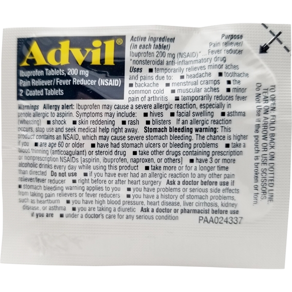 Advil pain reliever.... from ASI 84514 Safety Made