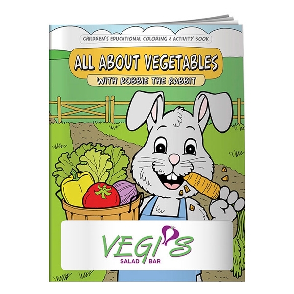 8 x 10 1/2 16-page All About Vegetables coloring and activity... from ASI 40480 Koozie Group / Norwood