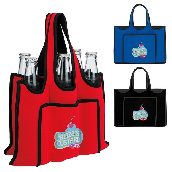 6 Pack Bottle Carrier that holds 6 bottles.... from ASI 40480 Koozie Group / Norwood
