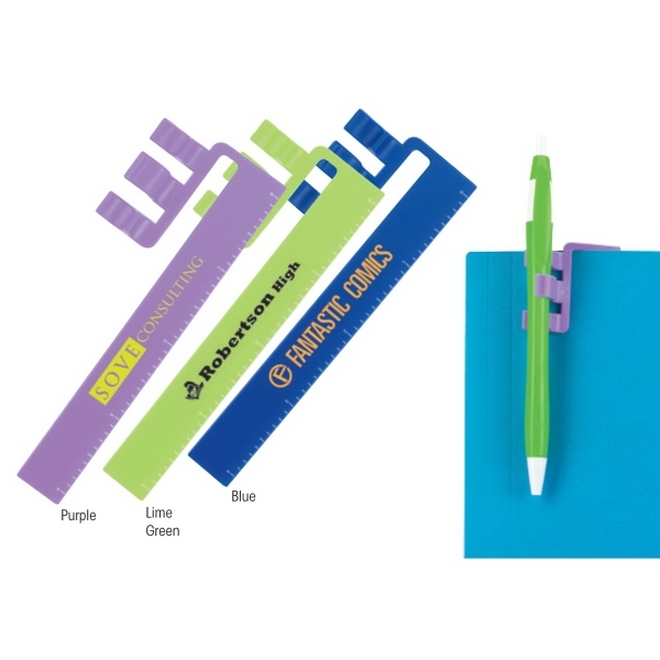 Multipurpose ruler, bookmark and pen holder.... from ASI 40480 Koozie Group / Norwood