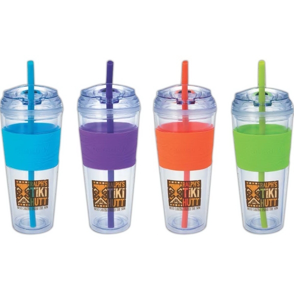 9 1/2" x 3 3/4" Quench™ 24 ounce double-walled ABS plastic... from ASI 40480 Koozie Group / Norwood