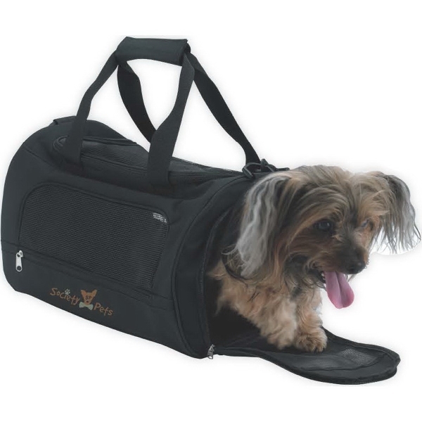 Small Pet Carrier. Breathable mesh sides and top.... from ASI 40480 Koozie Group / Norwood