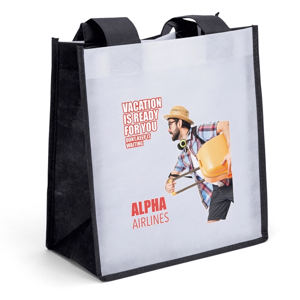 PET Non-Woven Polypropylene Tote with 1 1/2" W x 20" long... from ASI 37940 Bag Makers Inc