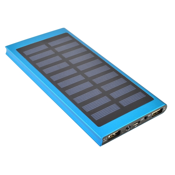 Slim Solar Charger Power Bank. Built-in 8,000 or 12,000 mAh lithium... from ASI 93131 US Flash & Technologies LLC