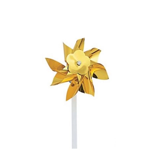 Pinwheel toy 4" Gold color (includes logo and Assembly).... from ASI 57713 Glow Promotions / Glow Promotions