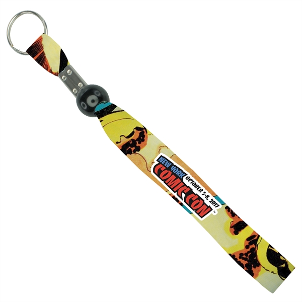 8" x 5/8" polyester bracelet keychain with adjustable bead and split... from ASI 52263 EMT / EMT EMT EASY