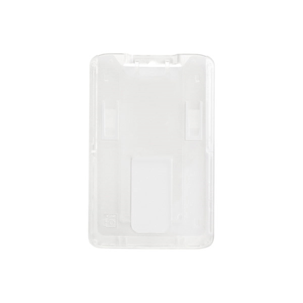 2.66" x 3.75" rigid plastic vertical badge holders with color background.... from ASI 62088 IDProductsource