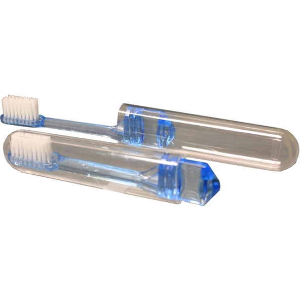 2-piece travel toothbrush with clear poly bag.... from ASI 84514 Safety Made