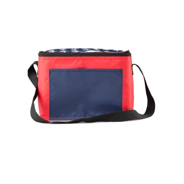 Zipper top lunch bag with patriotic American flag design.... from ASI 39552 BEL Promo