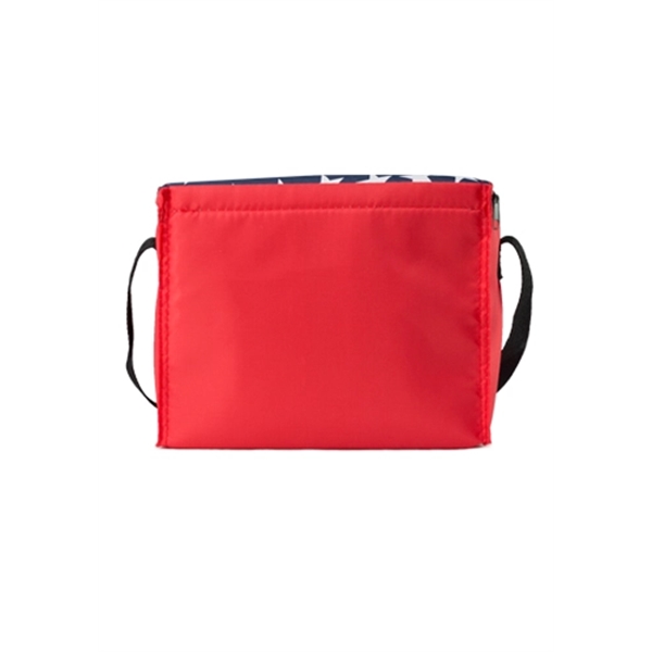 Zipper top lunch bag with patriotic American flag design.... from ASI 39552 BEL Promo