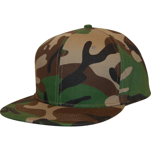 6 Panel Structured, Mid Crown, Cotton Twill Cap with Plastic Snap... from ASI 43456 CF Headwear