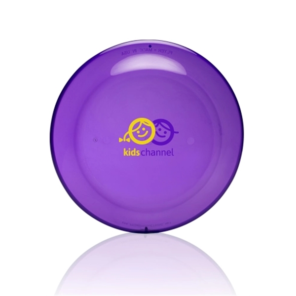 Translucent designed flying disc that measures 9.25" and made of recyclable... from ASI 39552 BEL Promo