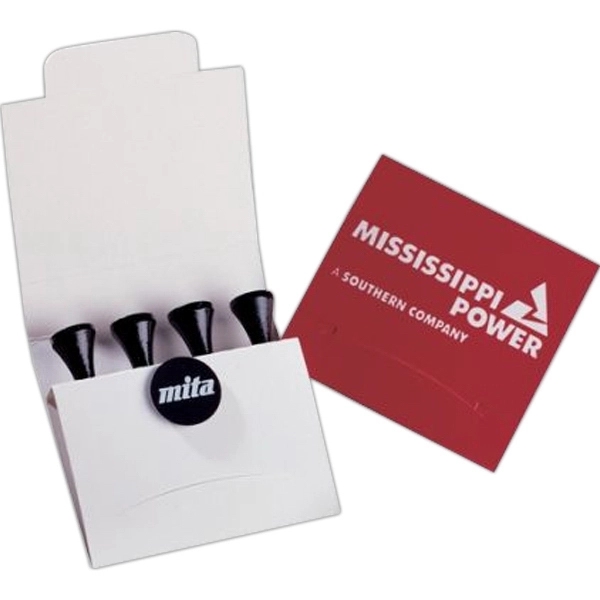 Customizable set of four biodegradable golf tees and golf ball marker,... from ASI 44900 NC Custom (CI/Lanco) / Lanco