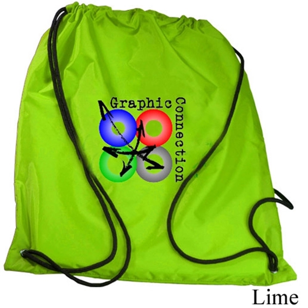 Nylon Drawstring Backpack- Full Color... from ASI 44900 NC Custom (CI/Lanco) / Lanco