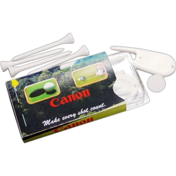 Golf kit in sleeve that contains 4 tees, divot tool and... from ASI 44900 NC Custom (CI/Lanco) / Lanco