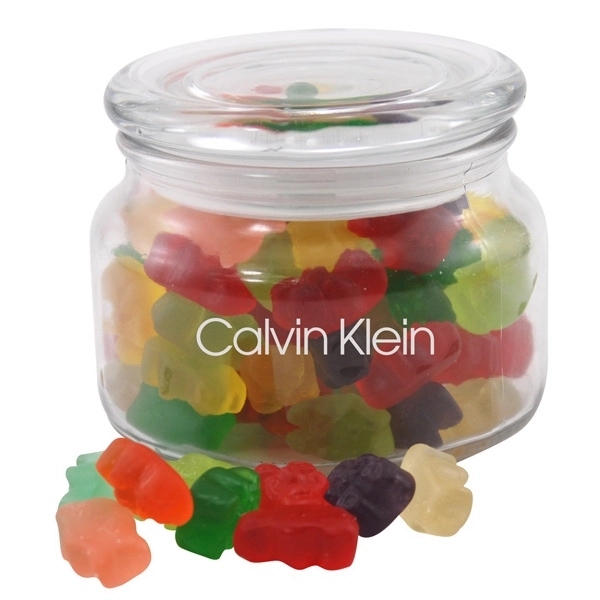 Gummy Bears in a Glass apothecary Jar with Lid... from ASI 44900 NC Custom (CI/Lanco) / Lanco