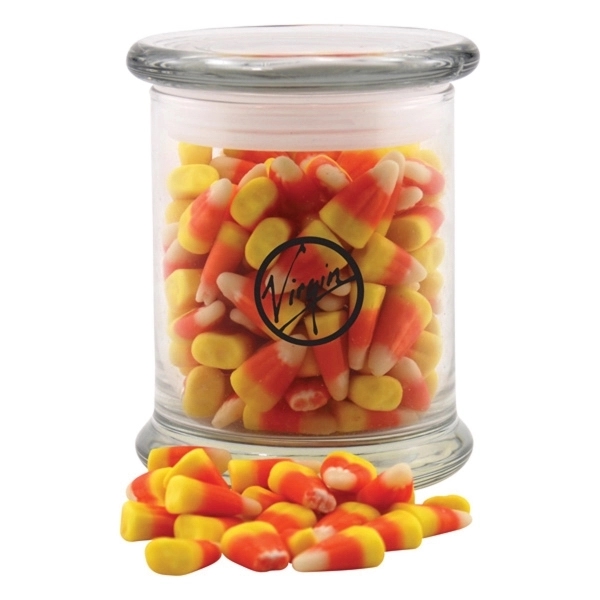 Candy Corn in a Large Round Glass Status Jar with Lid... from ASI 44900 NC Custom (CI/Lanco) / Lanco