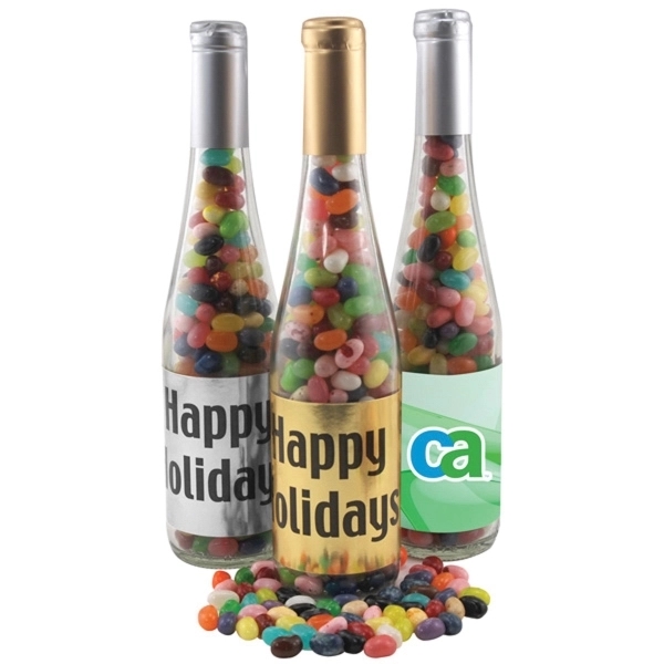 11" Glass Champagne Bottle with Jelly Bellys Candy... from ASI 44900 NC Custom (CI/Lanco) / Lanco