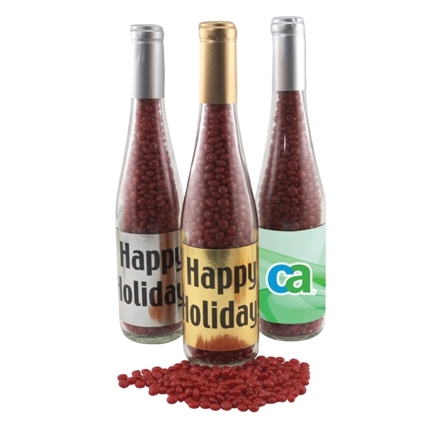 11" Glass Champagne Bottle with Cinnamon Imperials Candy... from ASI 44900 NC Custom (CI/Lanco) / Lanco