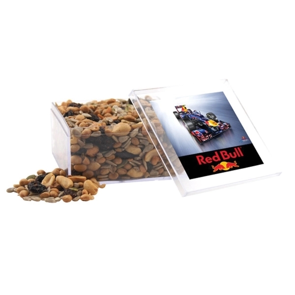 Trail Mix in a Clear Acrylic Box- 4" x 4" x... from ASI 44900 NC Custom (CI/Lanco) / Lanco