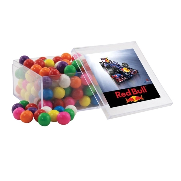 Gumballs in a Clear Acrylic Box- 4" x 4" x 2"... from ASI 44900 NC Custom (CI/Lanco) / Lanco