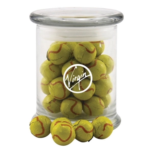 Chocolate Tennis Balls in a Large Round Glass Status Jar with... from ASI 44900 NC Custom (CI/Lanco) / Lanco