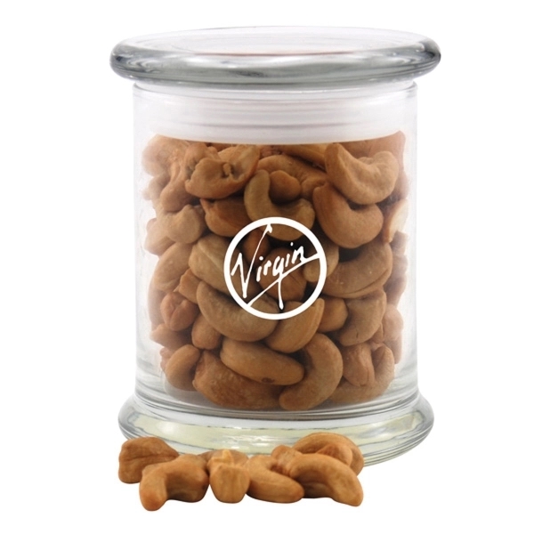 Cashews in a Large Round Glass Status Jar with Lid... from ASI 44900 NC Custom (CI/Lanco) / Lanco