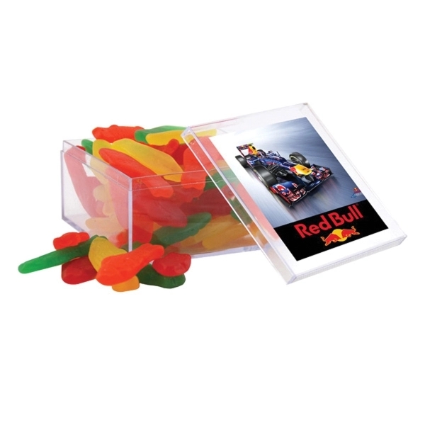 Swedish Fish in a Clear Acrylic Box- 4" x 4" x... from ASI 44900 NC Custom (CI/Lanco) / Lanco