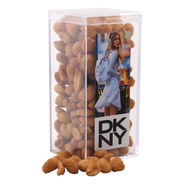 Honey Roasted Peanuts in a Clear Acrylic Box- 2.25" x 2.25"... from ASI 44900 NC Custom (CI/Lanco) / Lanco