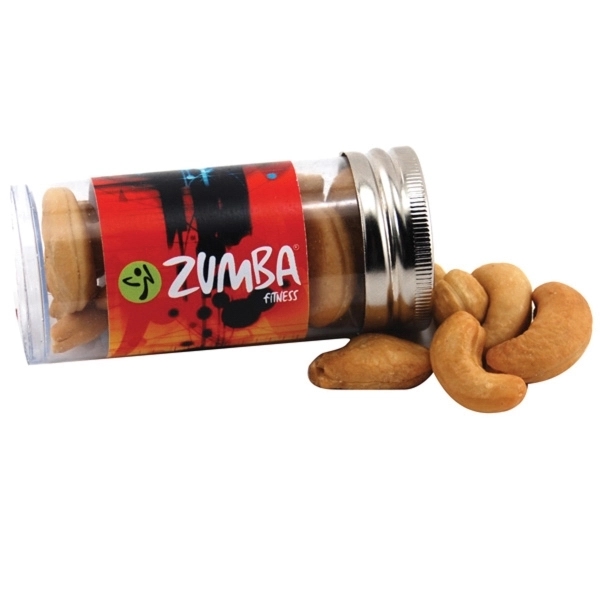 Cashews in a 3 " Plastic Tube with Metal Cap and... from ASI 44900 NC Custom (CI/Lanco) / Lanco